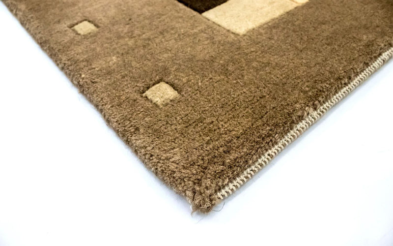 Nepal Teppich 201 x 141 cm - braun