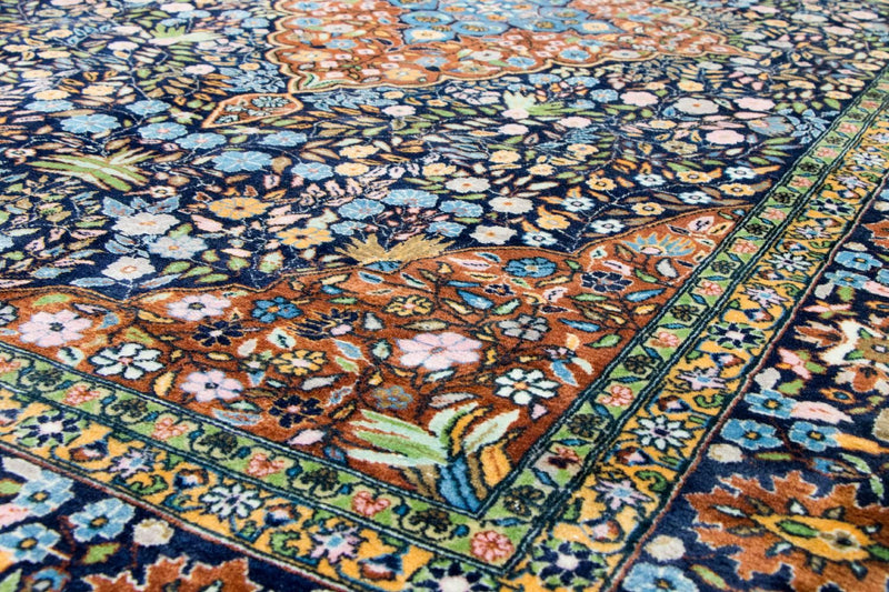 Orientteppich 226 x 140 cm - blau