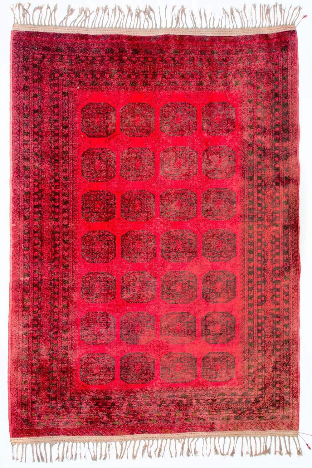 Afghan Teppich - Buchara 292 x 203 cm - rot