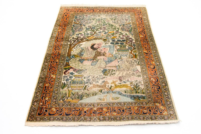 Seidenteppich - Kaschmir Seide 150 x 92 cm Teppichbrücke