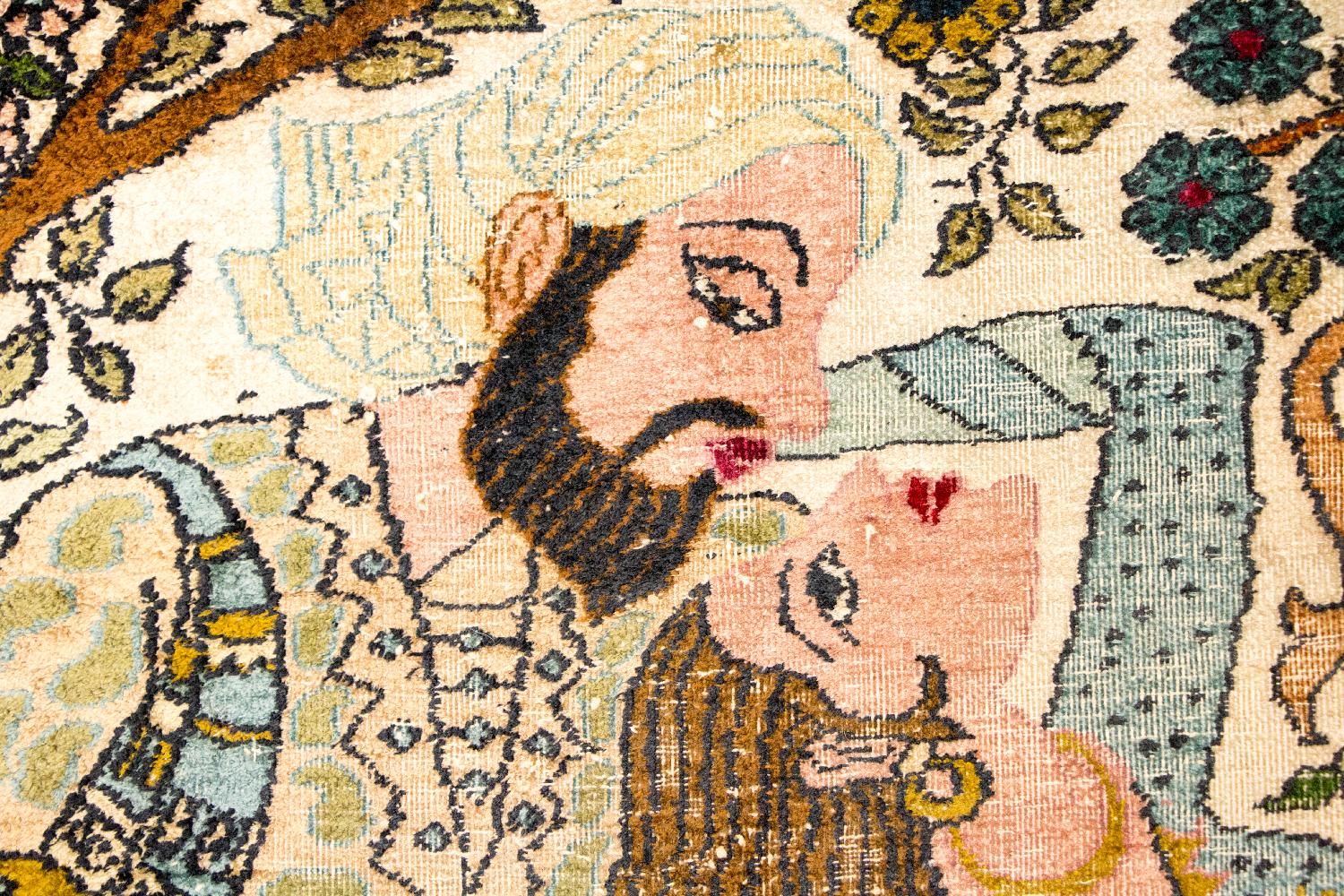 Seidenteppich - Kaschmir Seide 150 x 92 cm Teppichbrücke