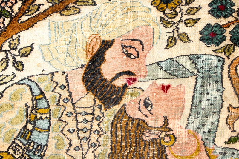 Seidenteppich - Kaschmir Seide 150 x 92 cm Teppichbrücke