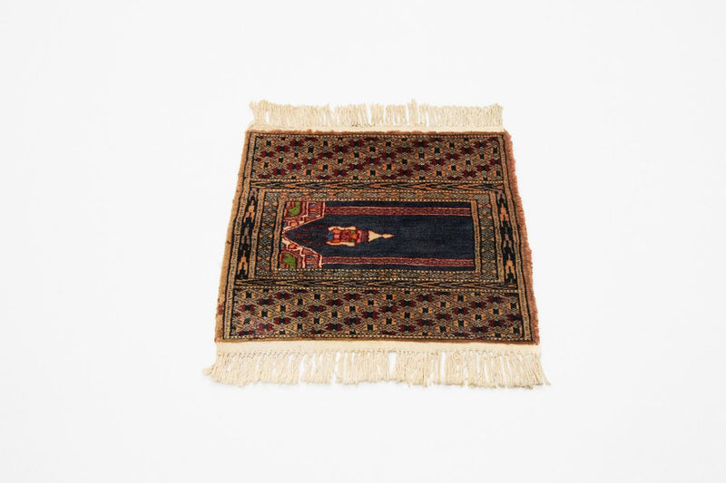 Afghan Teppich - Buchara 44 x 47 cm - blau