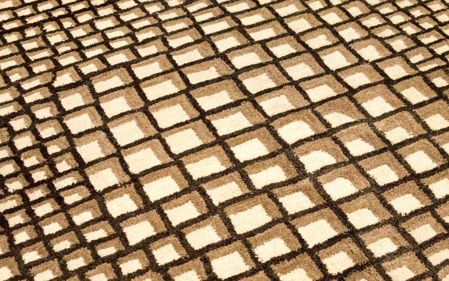 Wollteppich 243 x 170 cm Wohnzimmer Teppich
