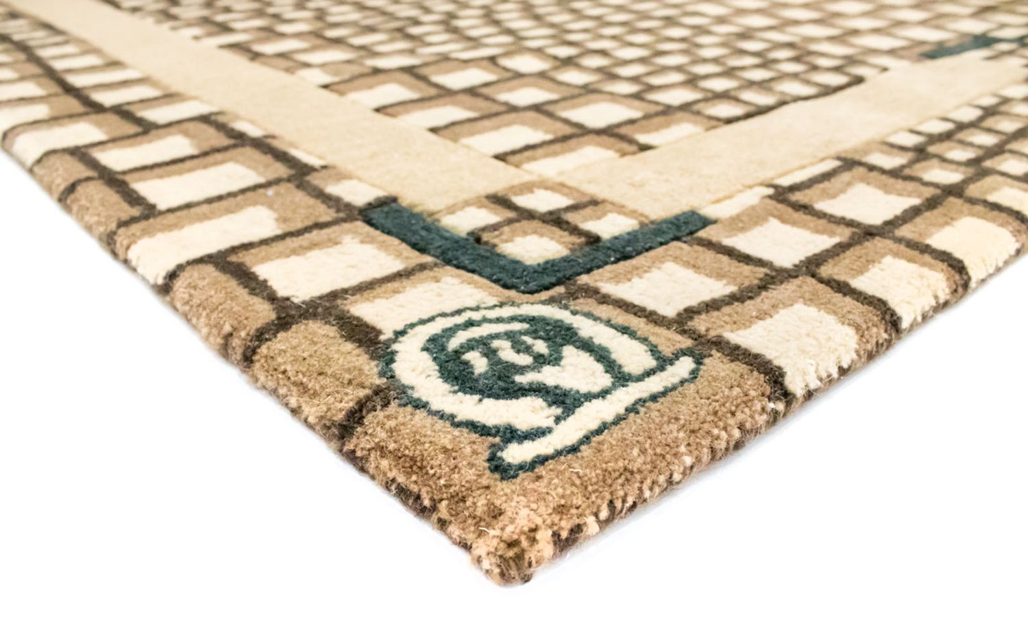 Wollteppich 243 x 170 cm Wohnzimmer Teppich