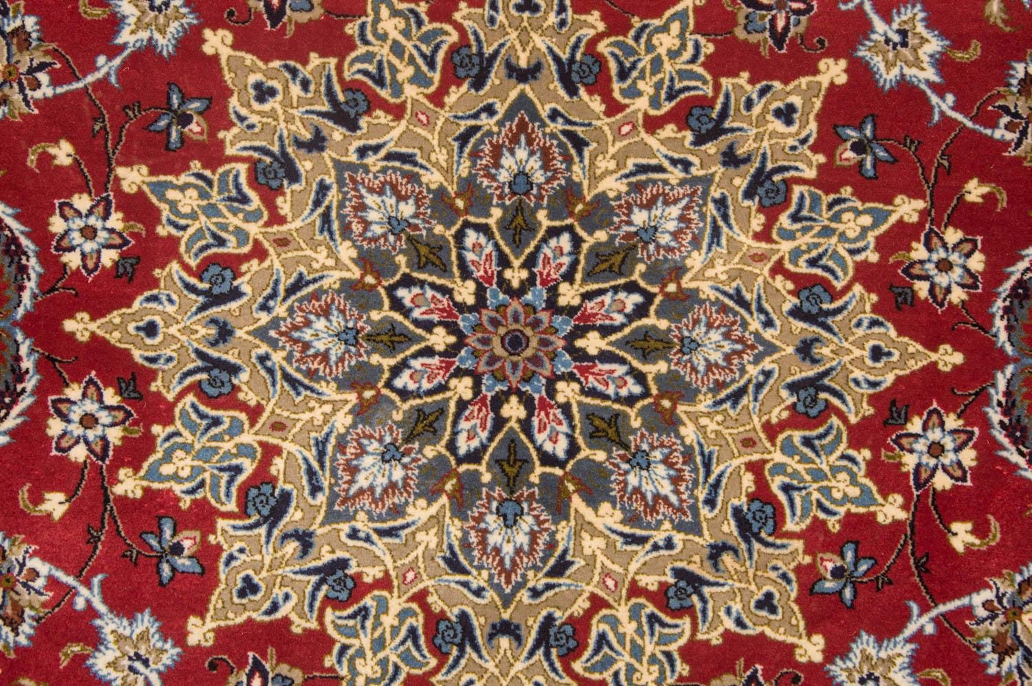 Perserteppich - Isfahan - Premium 224 x 157 cm Wohnzimmer Teppich