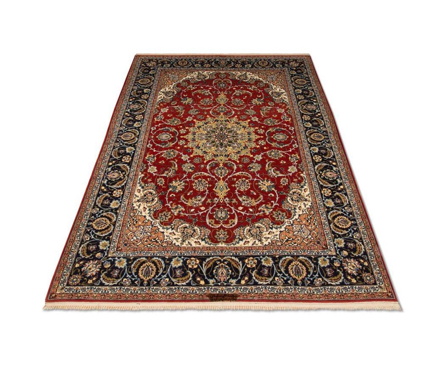 Perserteppich - Isfahan - Premium 224 x 157 cm Wohnzimmer Teppich