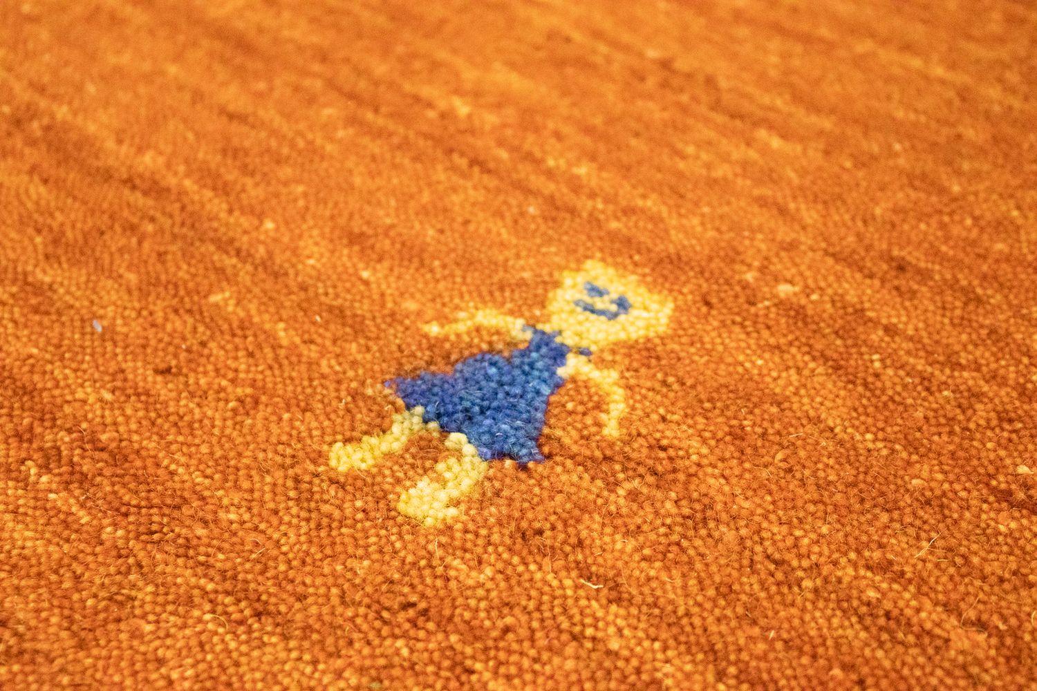 Gabbeh Teppich - Indus 250 x 250 cm - orange