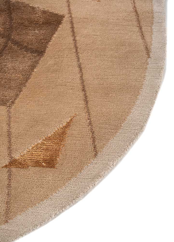 Wollteppich oval  - 240 x 150 cm - beige