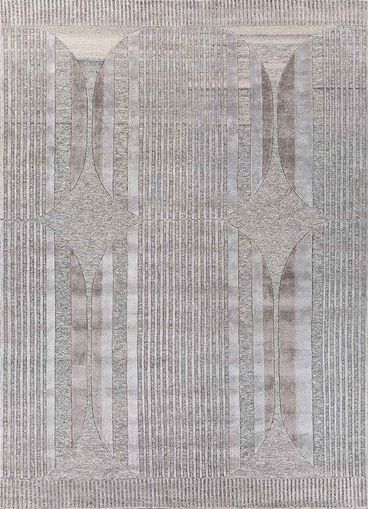 Designer Teppich - 270 x 180 cm - silber