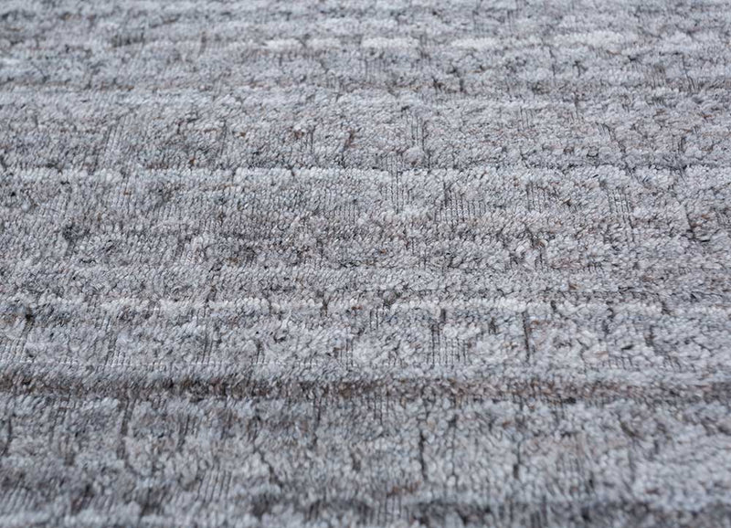 Viskose Teppich - 120 x 75 cm - grau