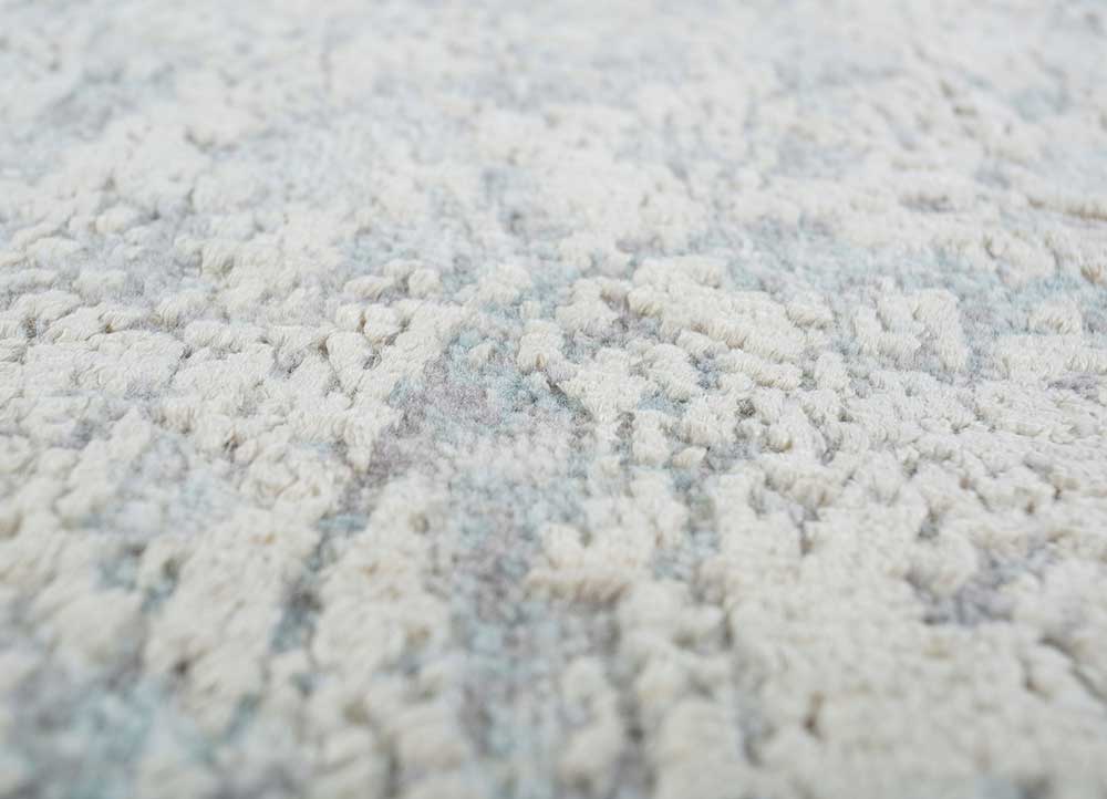 Wollteppich - 298 x 235 cm - silber