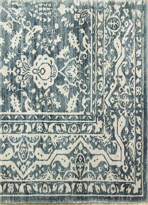 Viskose Teppich - 90 x 60 cm - minzgrün