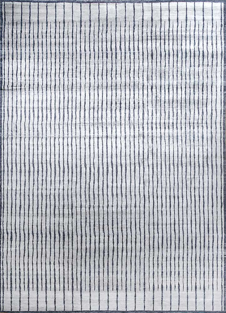 Viskose Teppich - 435 x 255 cm - hellgrau