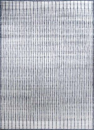 Viskose Teppich - 435 x 255 cm - hellgrau