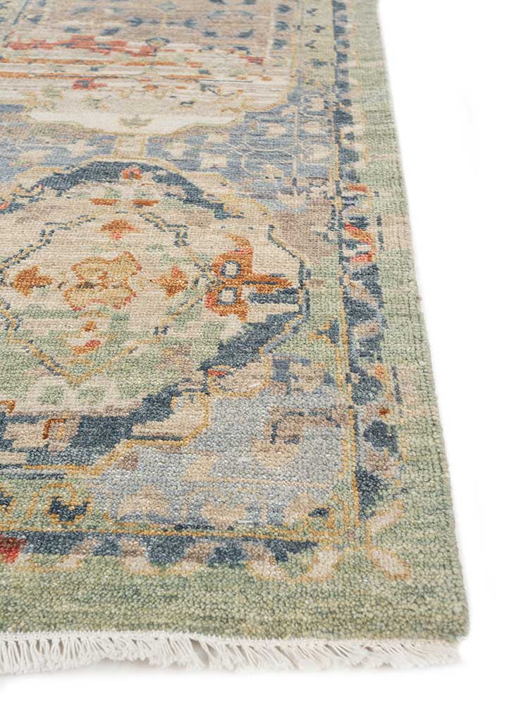 Wollteppich - 360 x 270 cm - grün