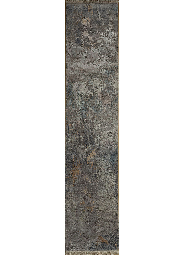 Läufer Woll - 360 x 75 cm - dunkelgrau