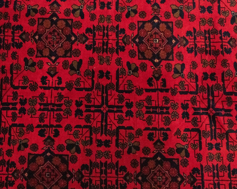 Afghan Teppich - Kunduz 300 x 198 cm - rot