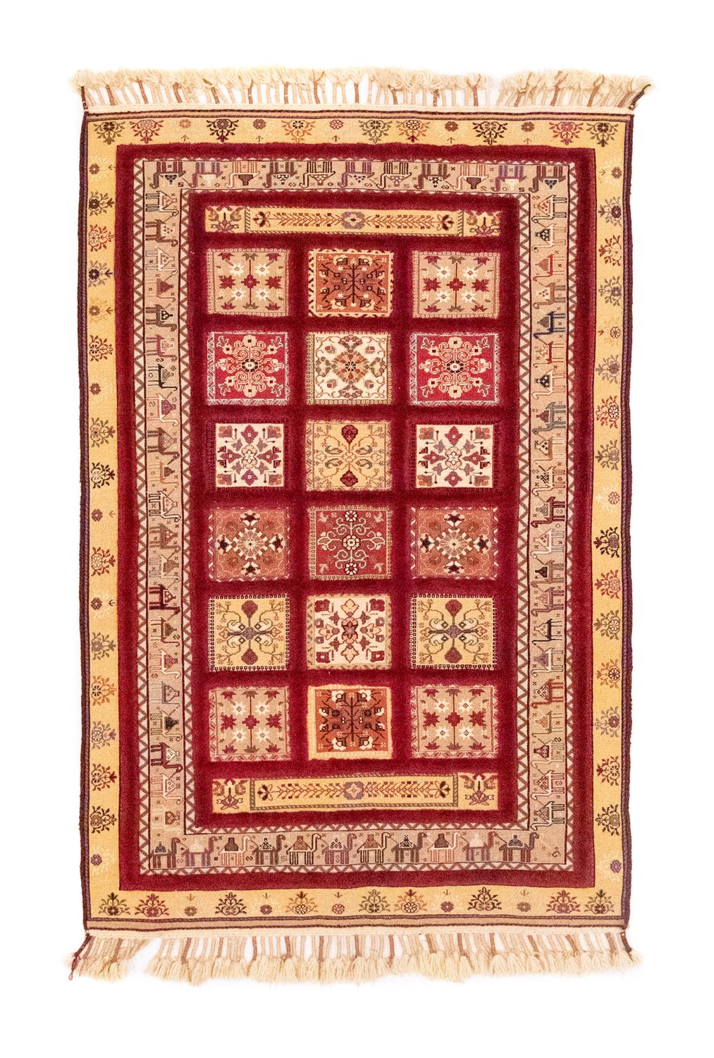 Perserteppich - Nomadic 148 x 105 cm - rot