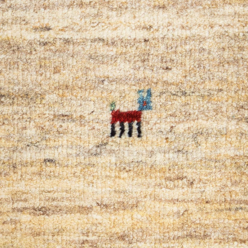 Gabbeh Teppich - Loribaft Perser 60 x 40 cm - beige