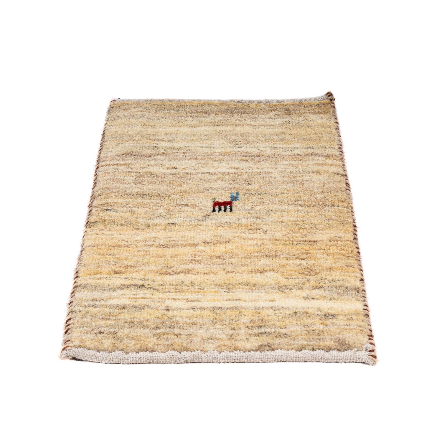 Gabbeh Teppich - Loribaft Perser 60 x 40 cm - beige