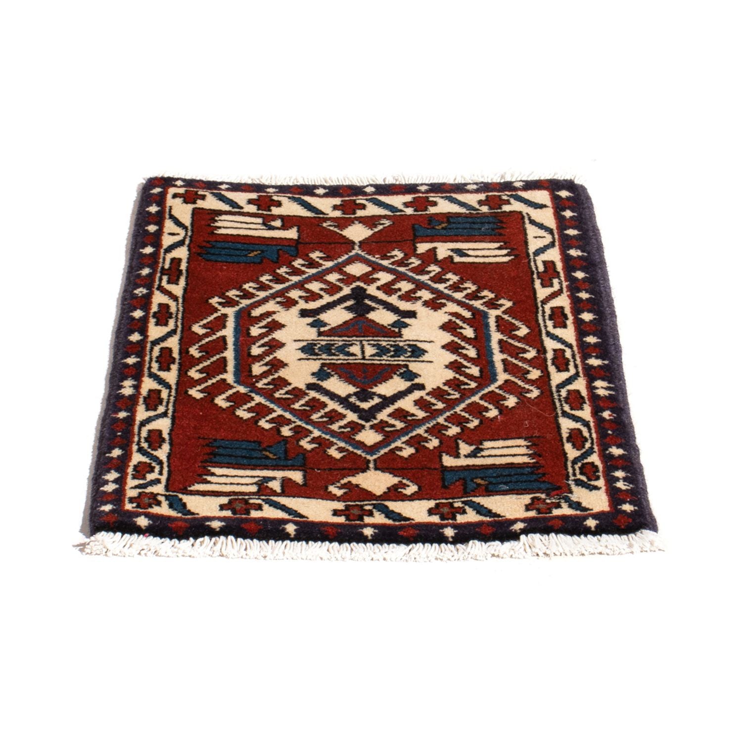 Perserteppich - Nomadic - 54 x 40 cm - mehrfarbig