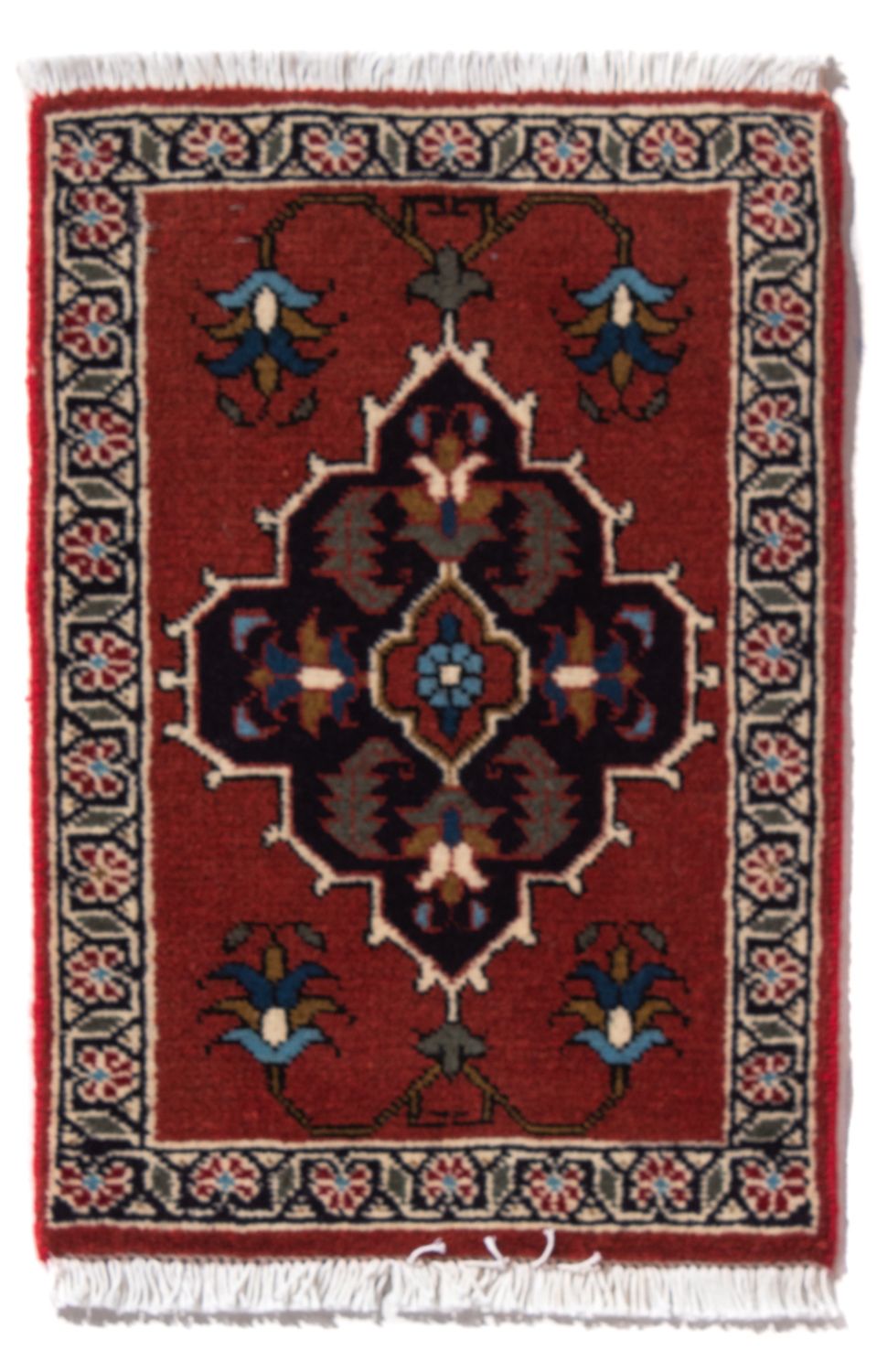 Perserteppich - Nomadic - 54 x 40 cm - mehrfarbig