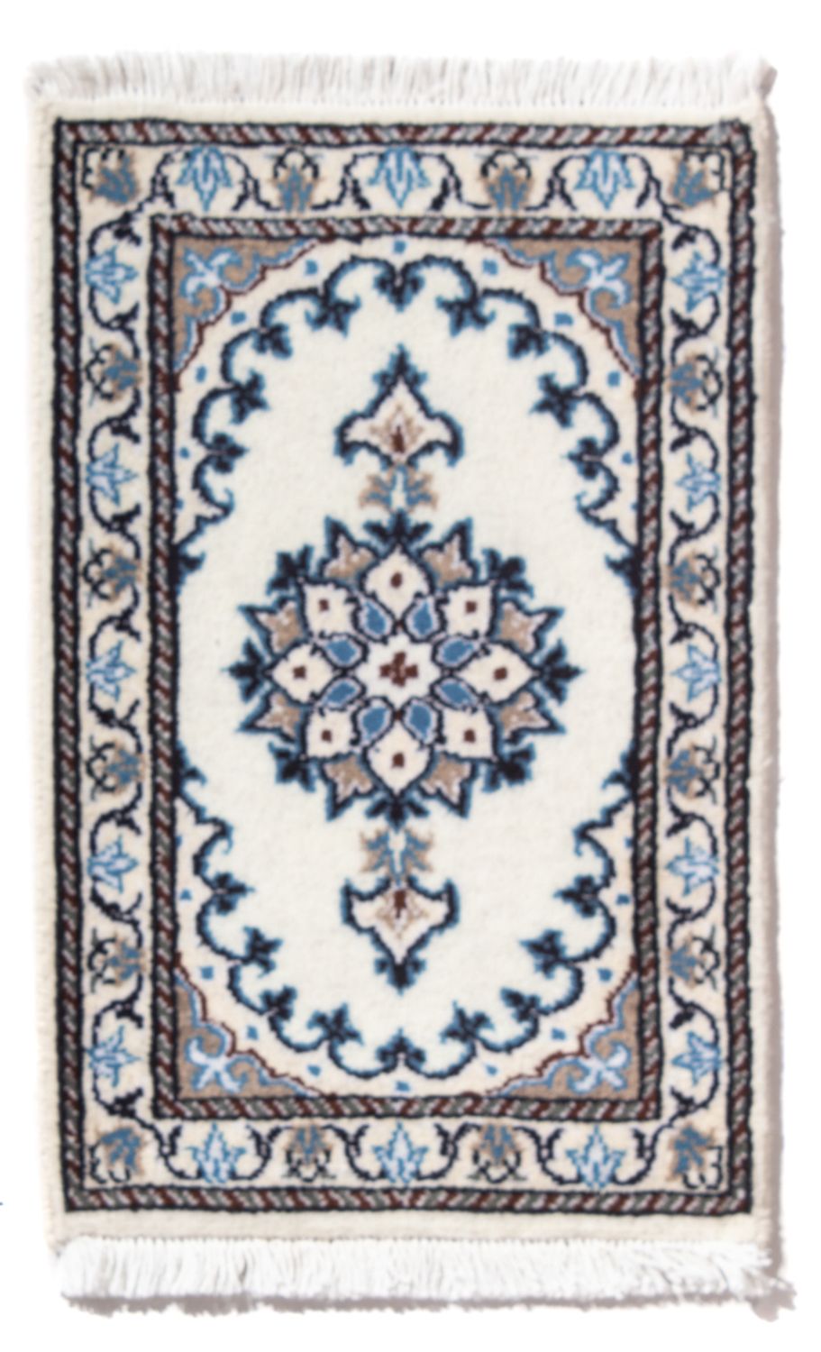 Perserteppich - Nain - 60 x 40 cm - hellblau