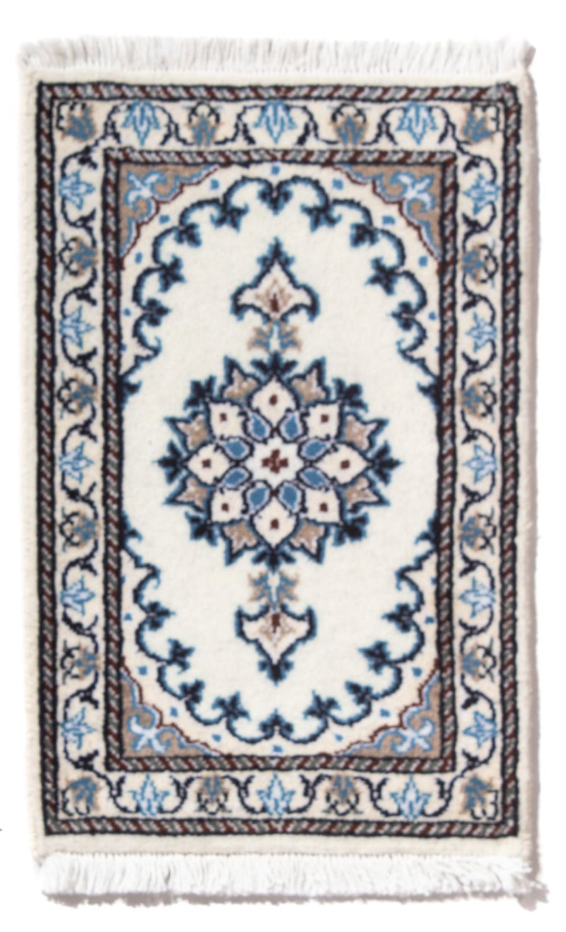 Perserteppich - Nain - 60 x 40 cm - hellblau