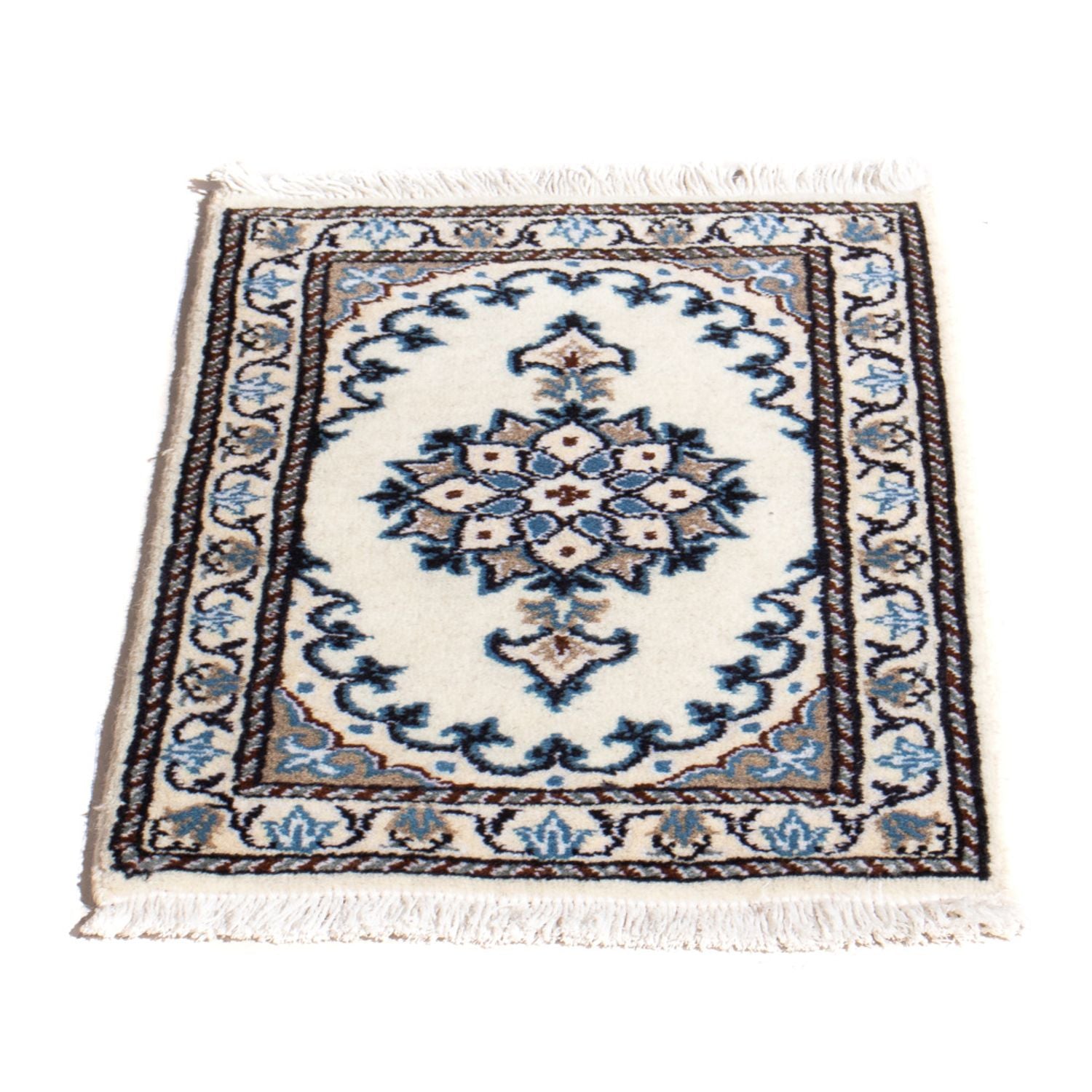 Perserteppich - Nain - 60 x 40 cm - hellblau