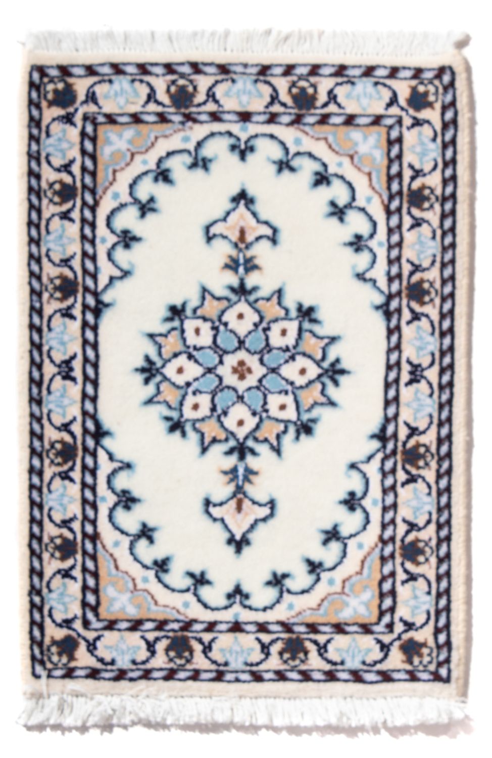 Perserteppich - Nain - 60 x 40 cm - hellblau