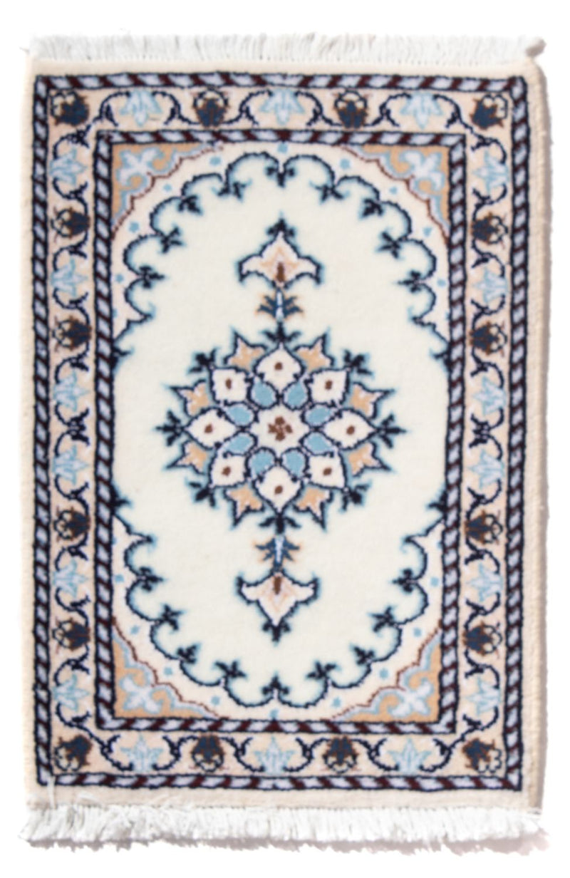 Perserteppich - Nain - 60 x 40 cm - hellblau
