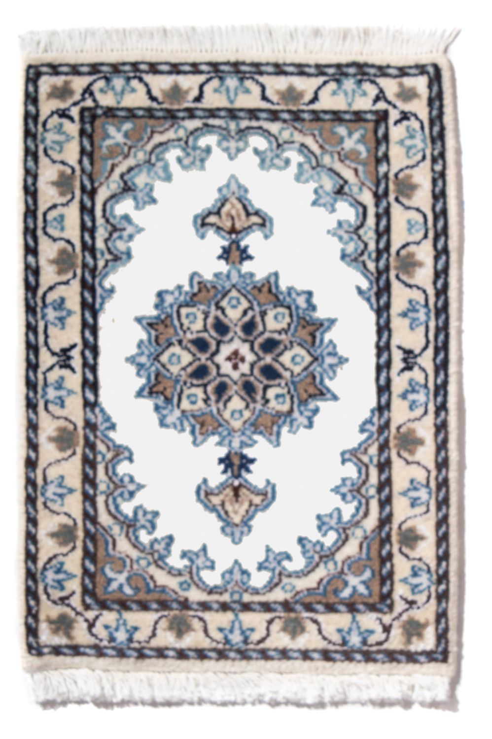 Perserteppich - Nain - 60 x 40 cm - hellblau