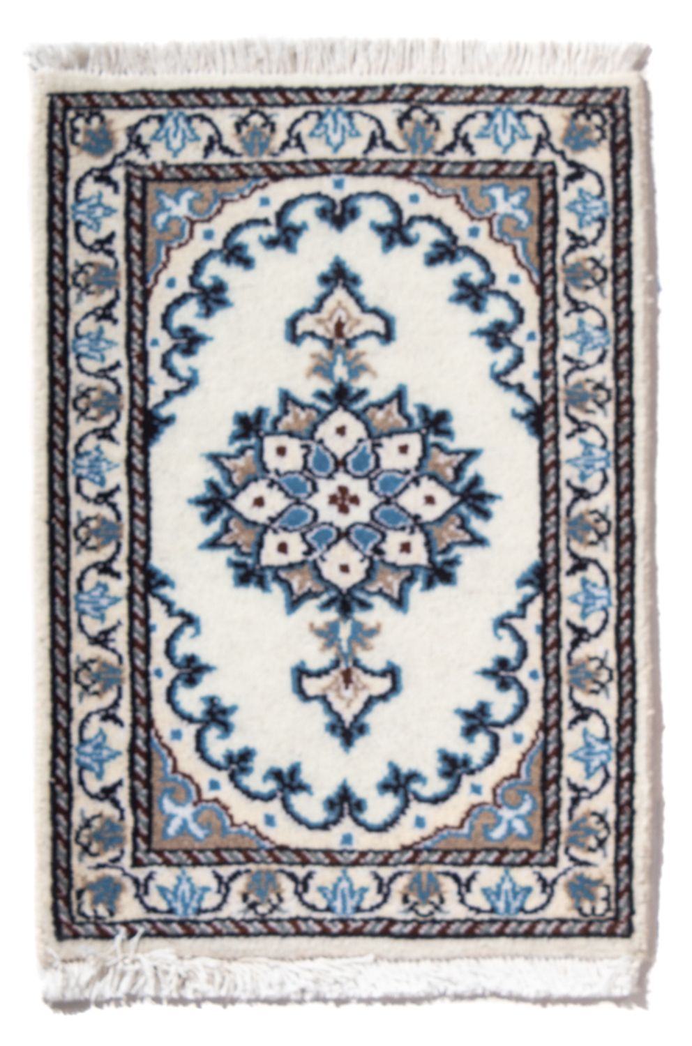 Perserteppich - Nain - 60 x 40 cm - hellblau