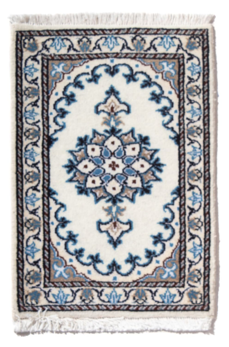 Perserteppich - Nain - 60 x 40 cm - hellblau
