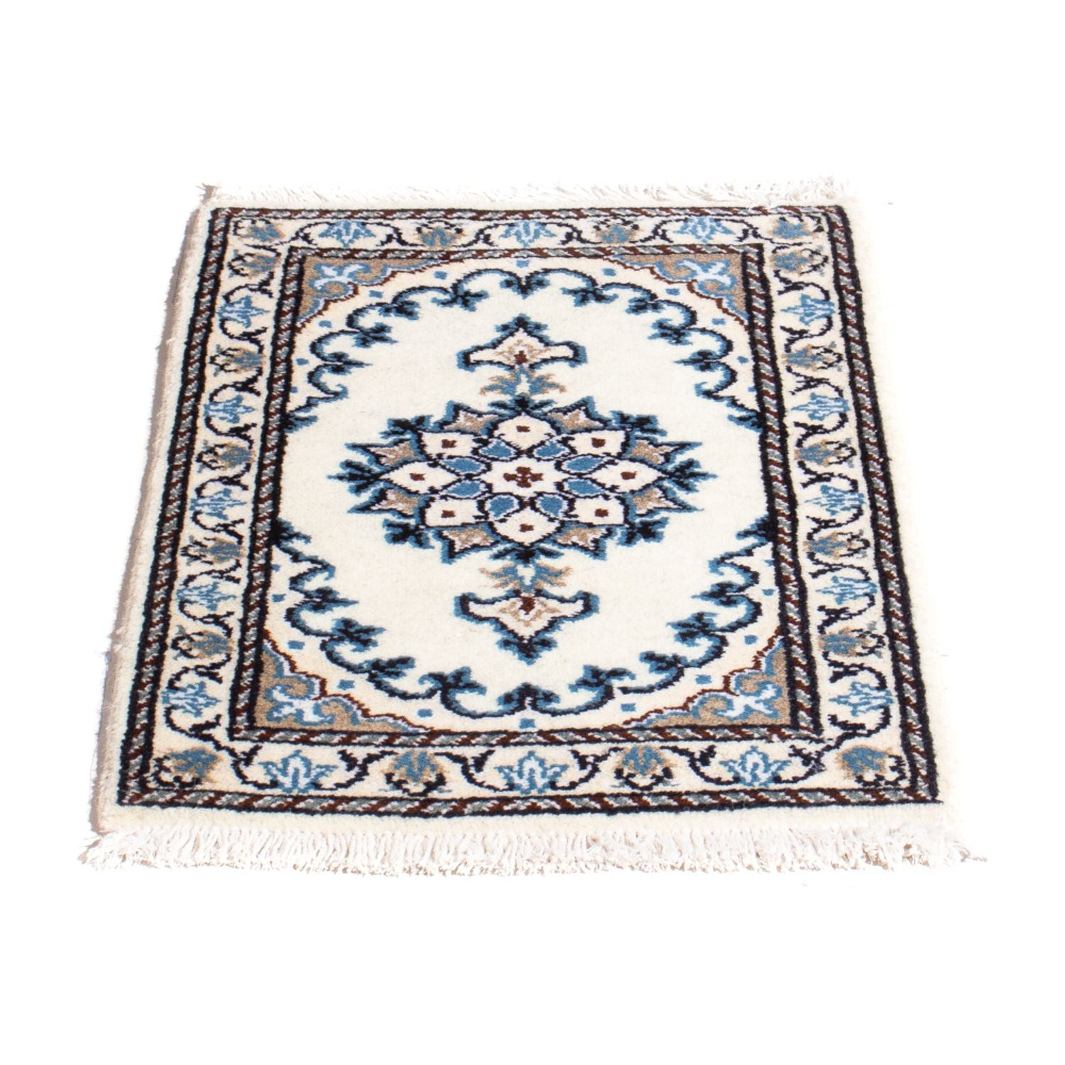 Perserteppich - Nain - 60 x 40 cm - hellblau