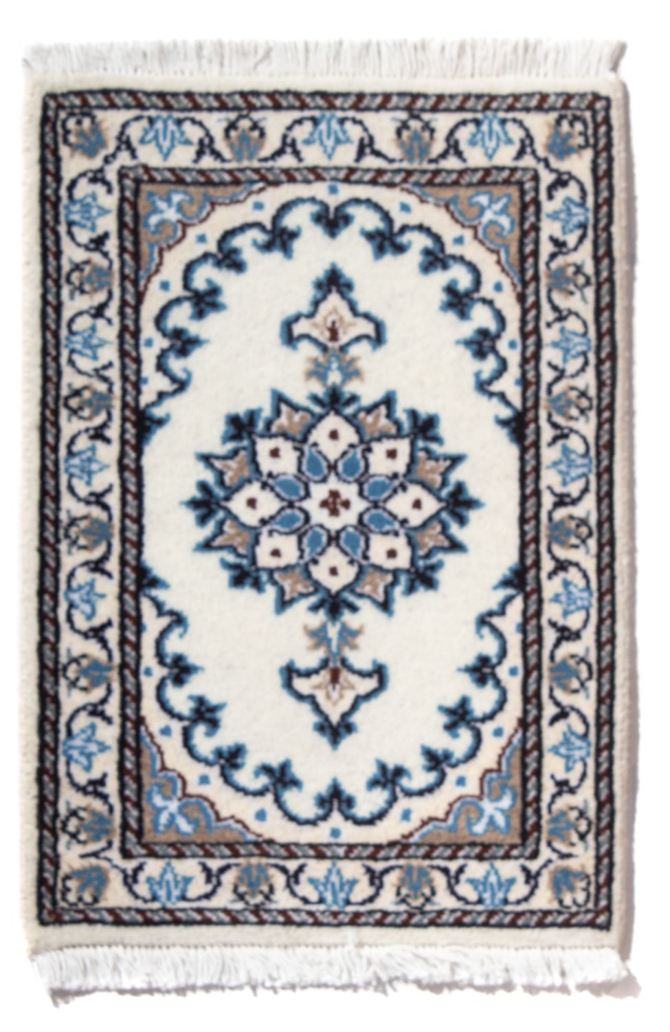 Perserteppich - Nain - 60 x 40 cm - hellblau