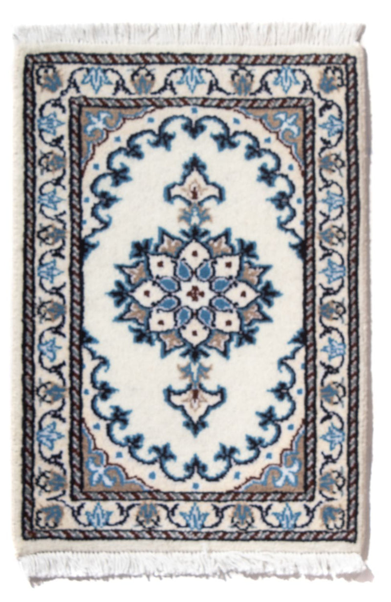 Perserteppich - Nain - 60 x 40 cm - hellblau