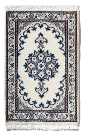 Perserteppich - Nain - 60 x 40 cm - hellblau