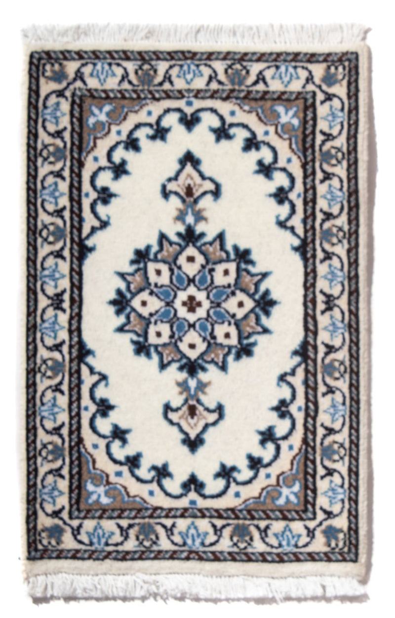 Perserteppich - Nain - 60 x 40 cm - hellblau