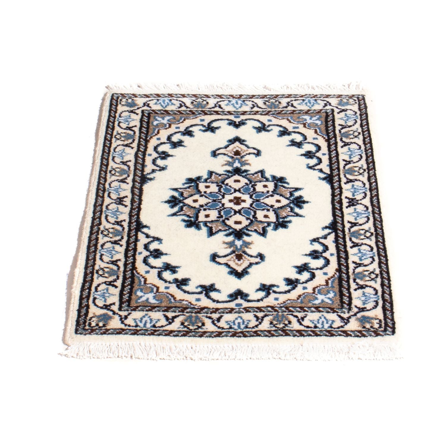 Perserteppich - Nain - 60 x 40 cm - hellblau