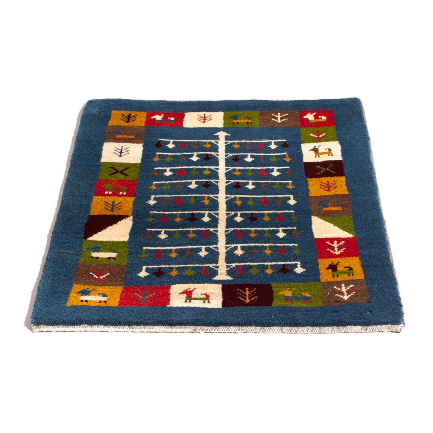 Gabbeh Teppich - Perser - 90 x 62 cm - mehrfarbig