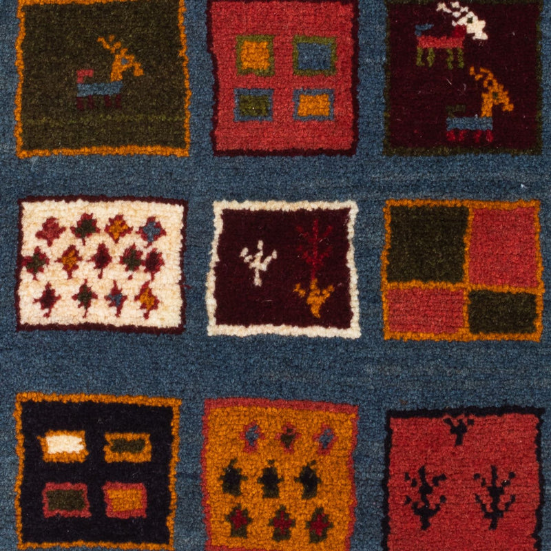 Gabbeh Teppich - Perser - 90 x 65 cm - mehrfarbig