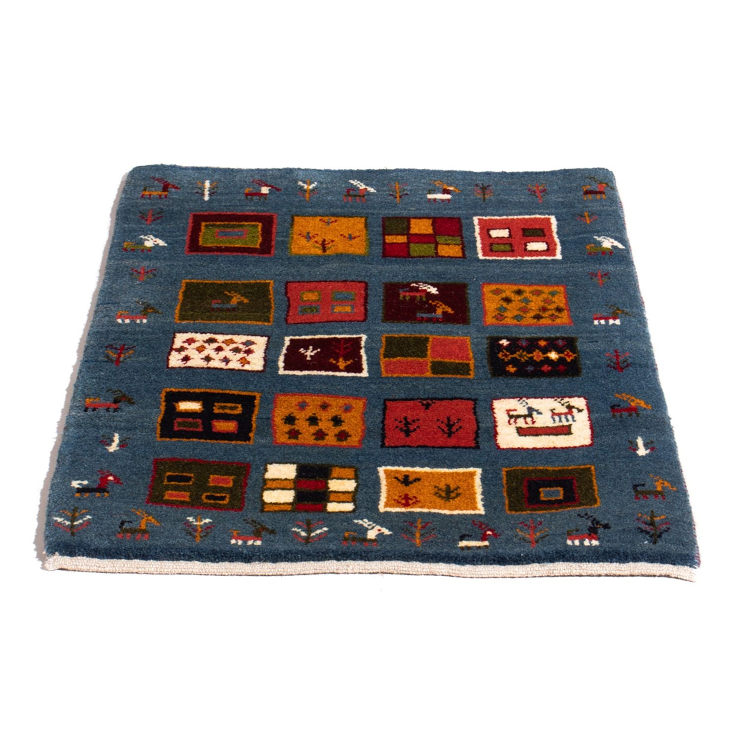 Gabbeh Teppich - Perser - 90 x 65 cm - mehrfarbig
