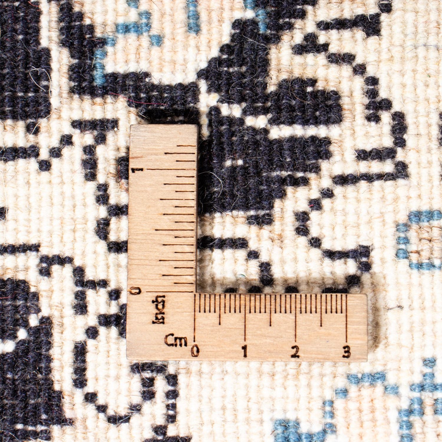 Perserteppich - Nain - 90 x 60 cm - dunkelblau