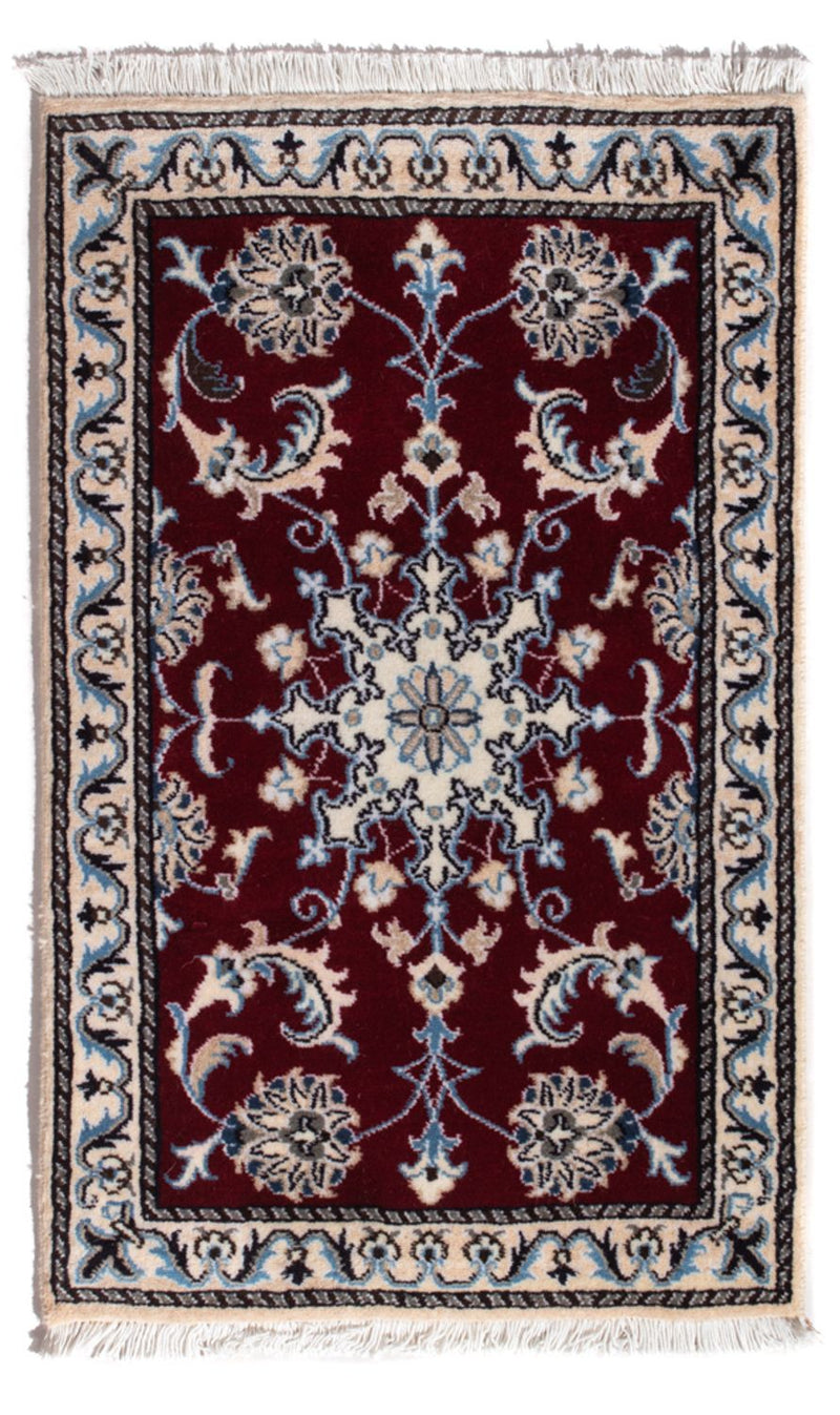 Perserteppich - Nain - 90 x 60 cm - rot