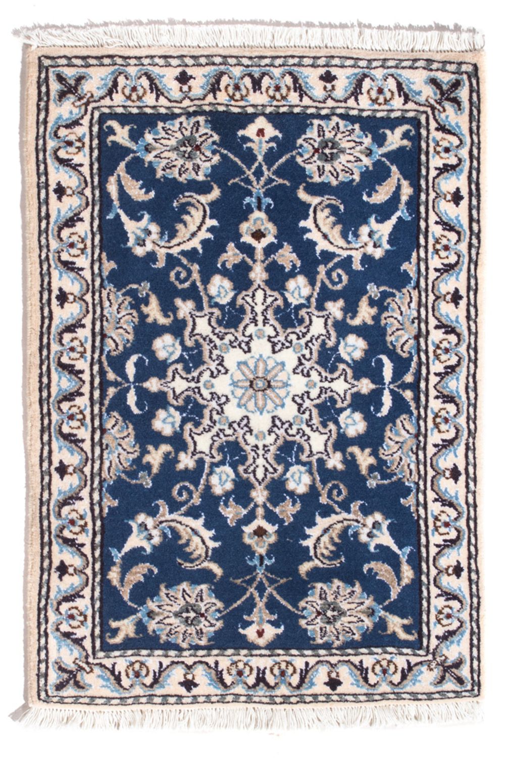 Perserteppich - Nain - 90 x 60 cm - blau
