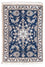 Perserteppich - Nain - 90 x 60 cm - blau