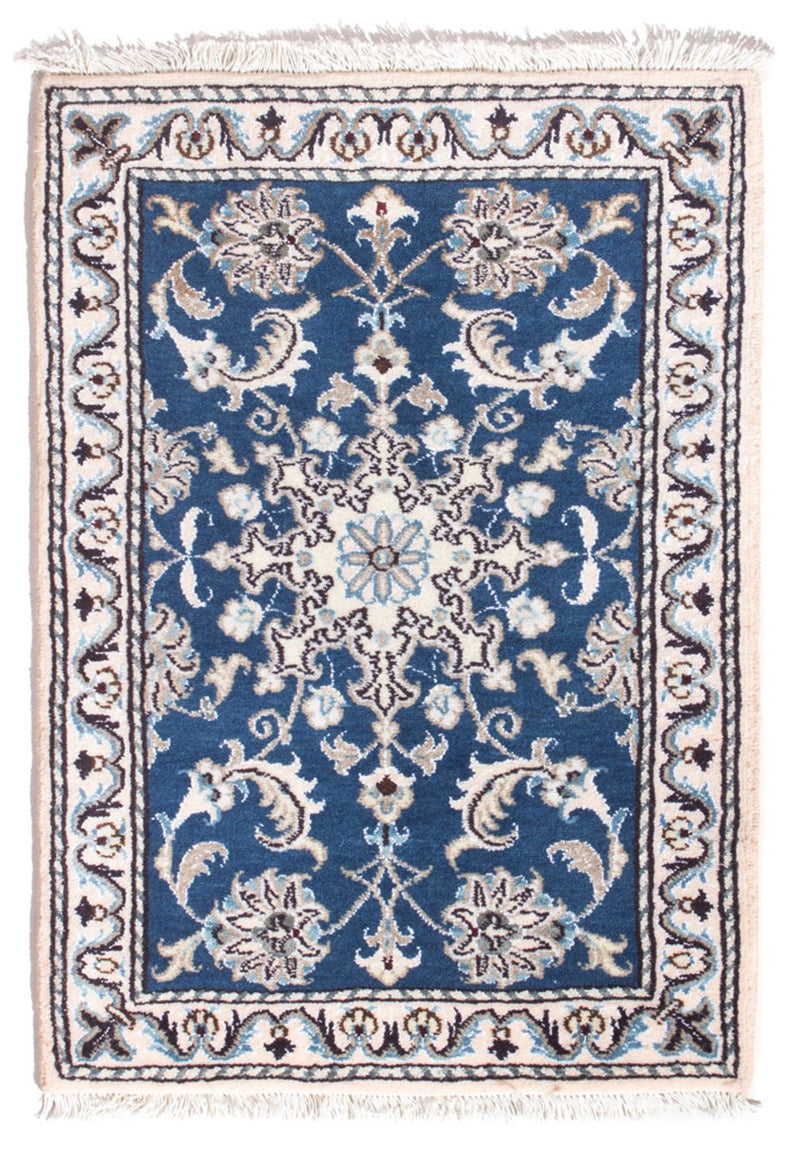 Perserteppich - Nain - 90 x 60 cm - blau
