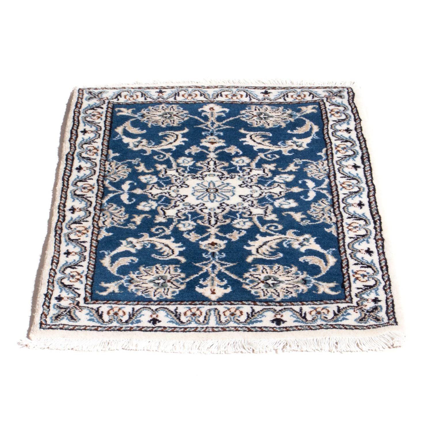 Perserteppich - Nain - 90 x 60 cm - blau